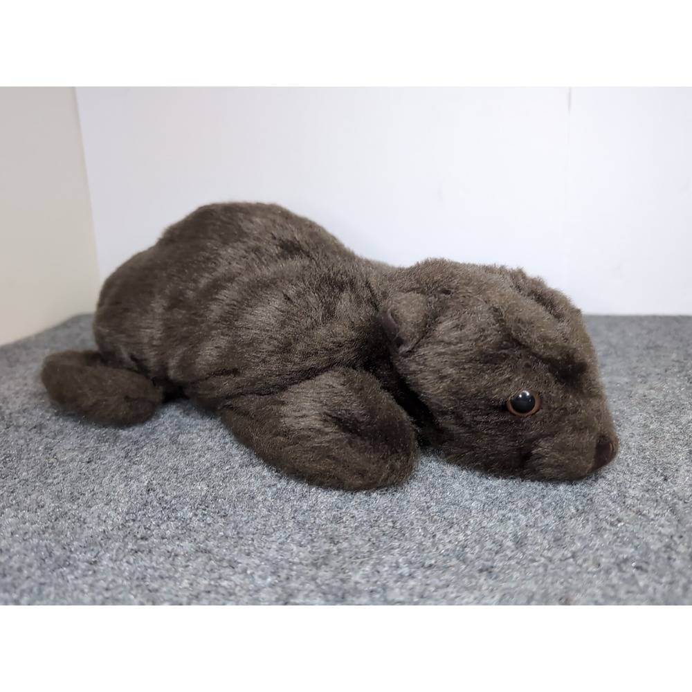 Folkmanis River Otter Plush Wild Life Animals Furry Folk 18" 1978 Vintage Puppet